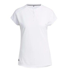 ADIDAS Essential Crew Golf Shirt Size XL White NEW Short Sleeve Athletic Sporty
